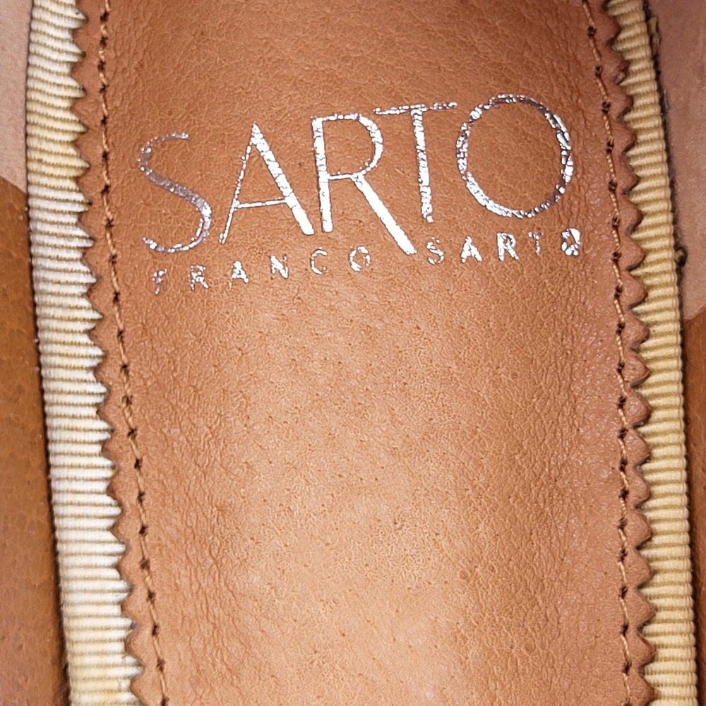 SARTO by Franco Sarto - Portia White Leather Loafers - Size 8M - Picture 3 of 4